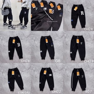 SALE QUẦN JOGGER NỈ LÓT NHUNG BÉ TRAI QUẢNG CHÂU