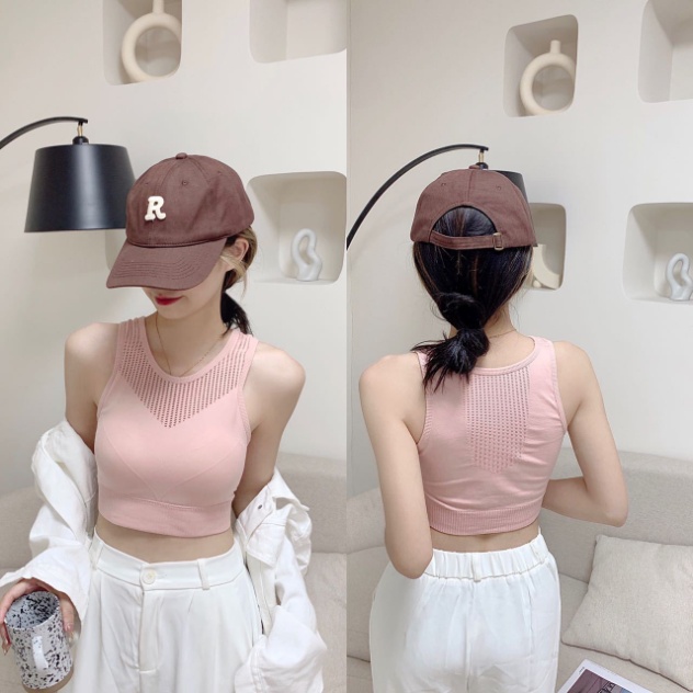 Áo Ngực Croptop Chất Cotton Co Dãn Thoáng Khí Đệm Mút Nâng Ngực Quyến Rũ DAN L&U 6082