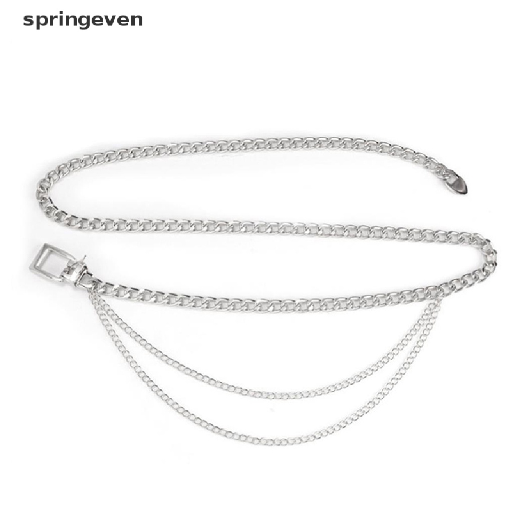 Thắt Lưng Dây Xích Kim Loại Nhiều Lớp Dáng Dài Thời Trang Cho Nữ