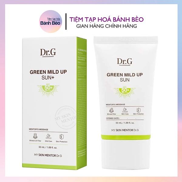 Kem chống nắng Dr.G Green Mild Up Sun SPF 50/PA++++ 50ml / 35ml / 20ml / 10ml DrG Dr G