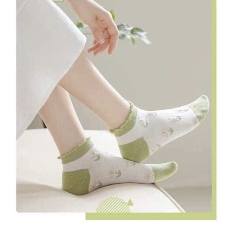 SET 5 TẤT HOA NỮ