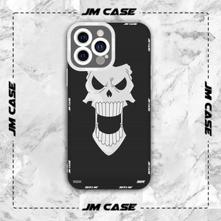 Ốp lưng iphone samsung xiaomi oppo cạnh vuông JMCase Mặt Brook Anime Manga One Piece