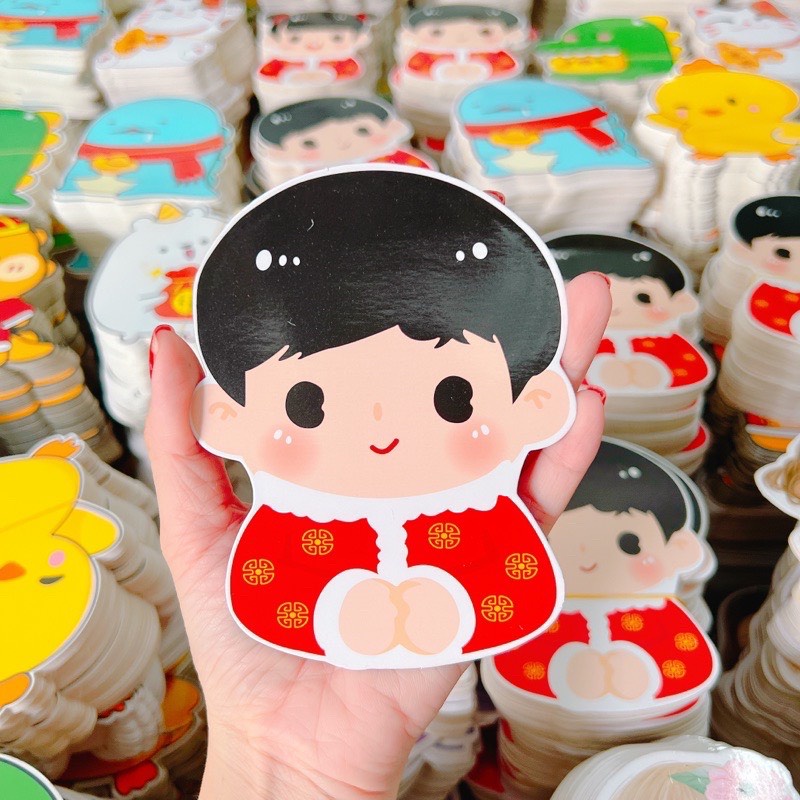 Bao Lì Xì Chibi Hoạt Hình Chibi Mèo Tết 2023 - Bao Lì Xì Tết 2023 Siêu Hot 3D Giấy Cứng Đẹp DN STORE