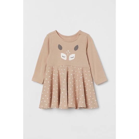 Váy cánh tiên bé gái dài tay HM Auth săn sale