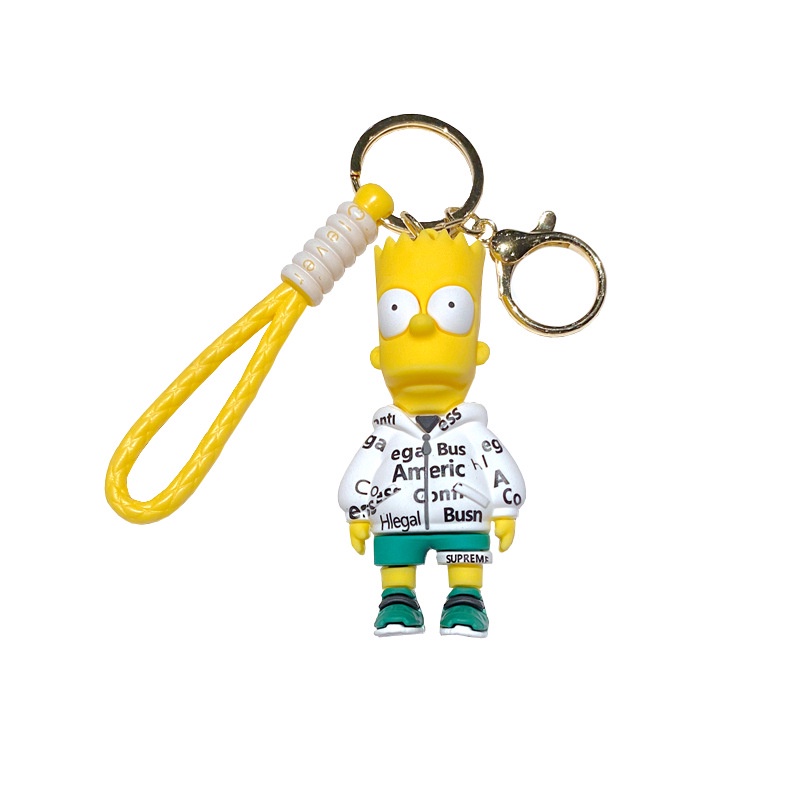 Móc Khóa Silicon Hình Búp Bê Simpson Dễ Thương