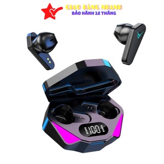 Tai nghe không dây bluetooth thể thao x15 tws 5.0 nghe nhạc, chơi game độ trể thấp - x15 vilirr