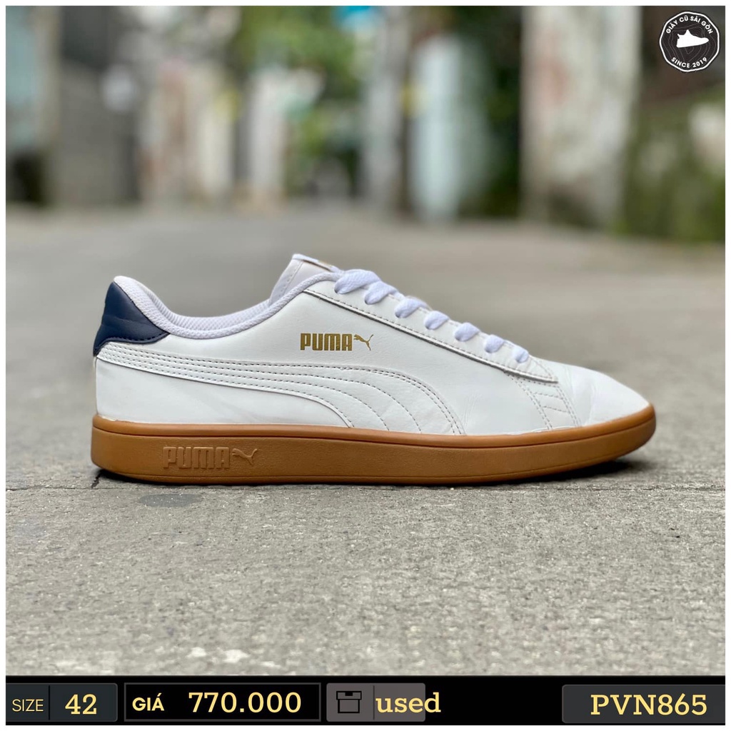 Giày 2hand Smash V2 'White Gum' - Puma - 365215 19 - SIZE 42 - 865