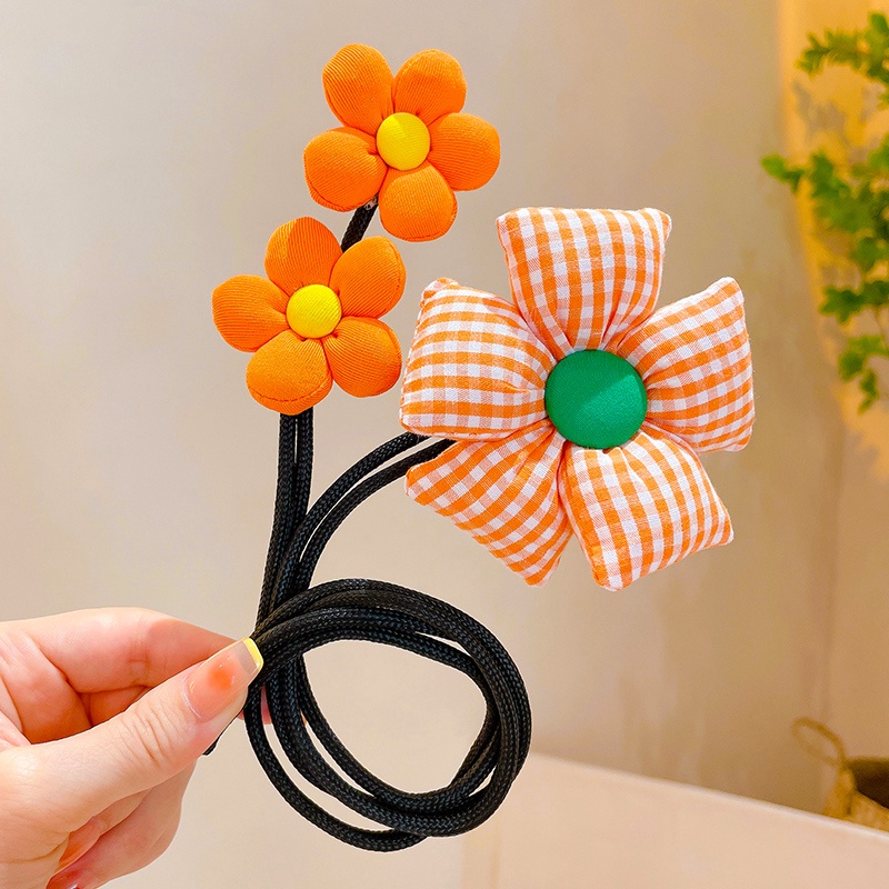 Kẹp Tóc Đính Hoa Thời Trang Hàn Quốc Xinh Xắn Cho Bé Gái