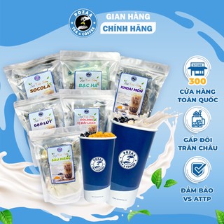 Set trà sữa trân châu POZAA tự pha vị nhiều vị, trà sữa thơm béo dễ làm thành phẩm 20 ly