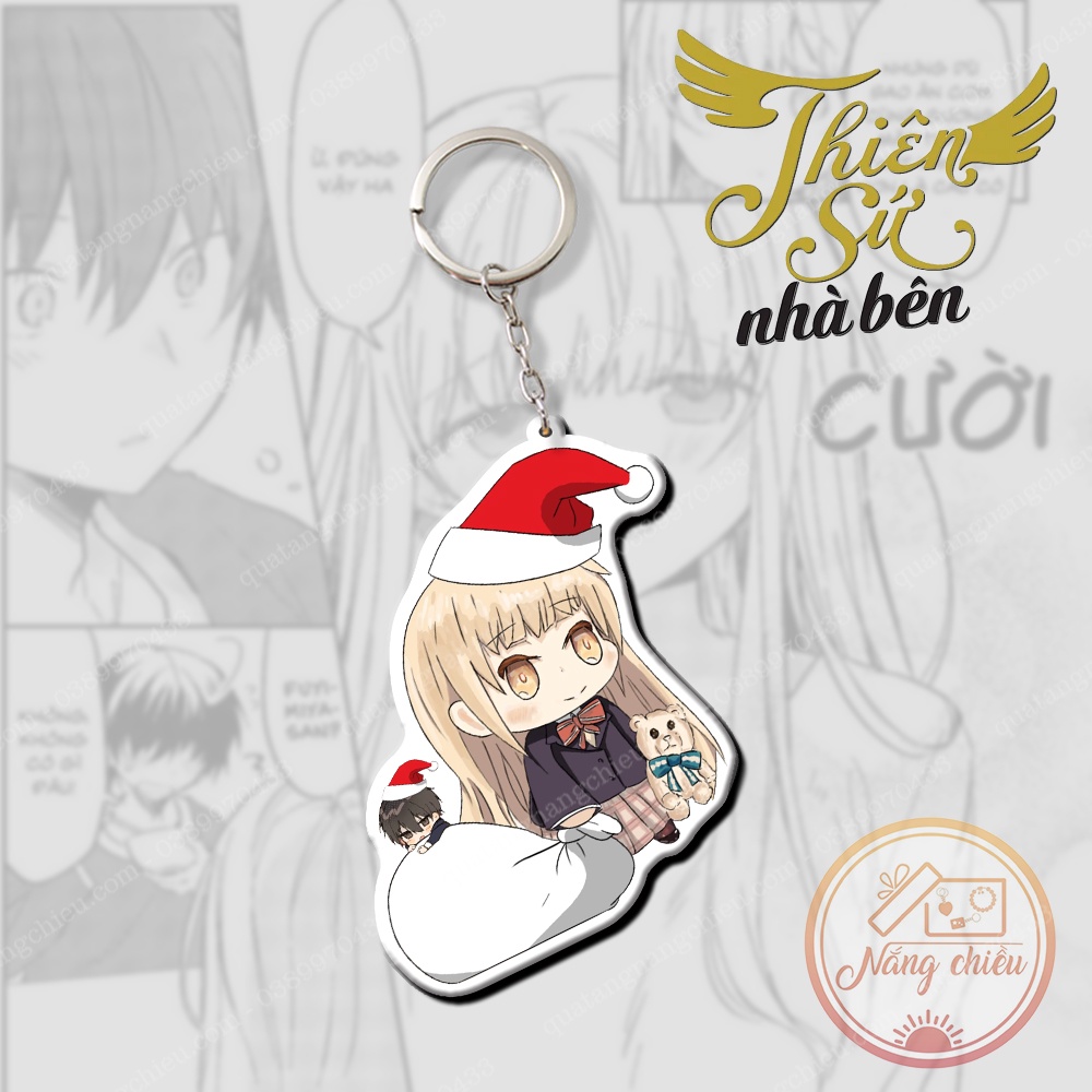 Móc khóa Dày In Sắc Nét 2 Mặt - Anime thiên sứ nhà bên ☘️Anime Nắng Chiều☘️