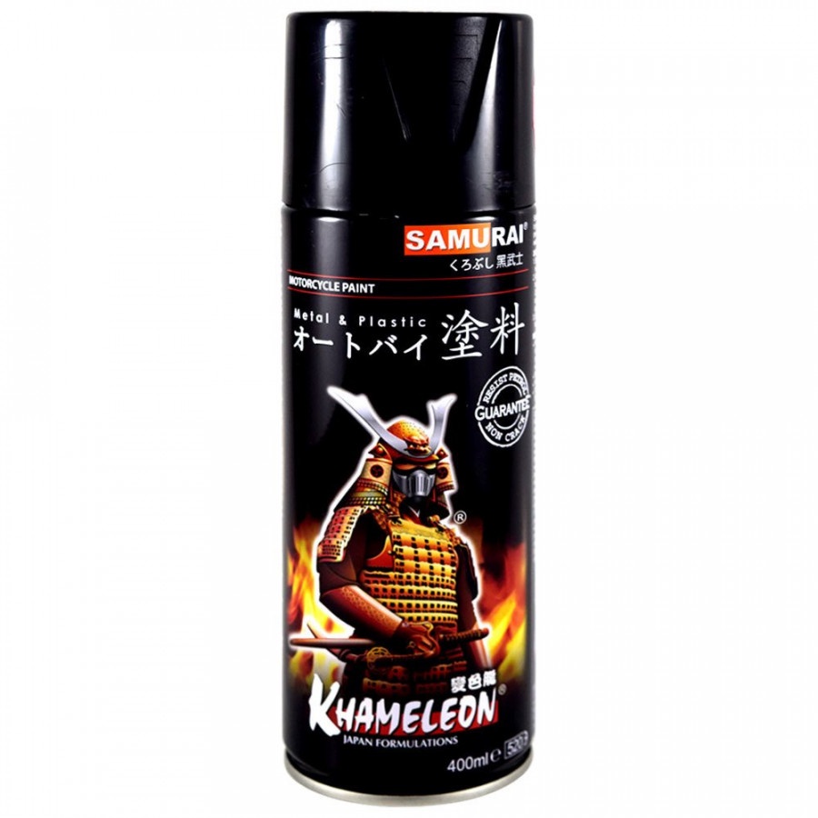 Sơn xịt Samurai đủ màu, Lót, Bóng, Chịu nhiệt, Chống cháy, Chống rạn nứt, Vòi xịt chống chảy, chuyên dùng cho xe máy
