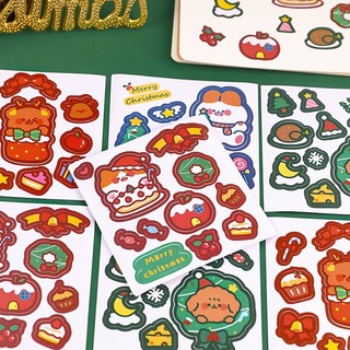 [Sỉ 1k] Tấm Sticker Giáng Sinh 10x10cm
