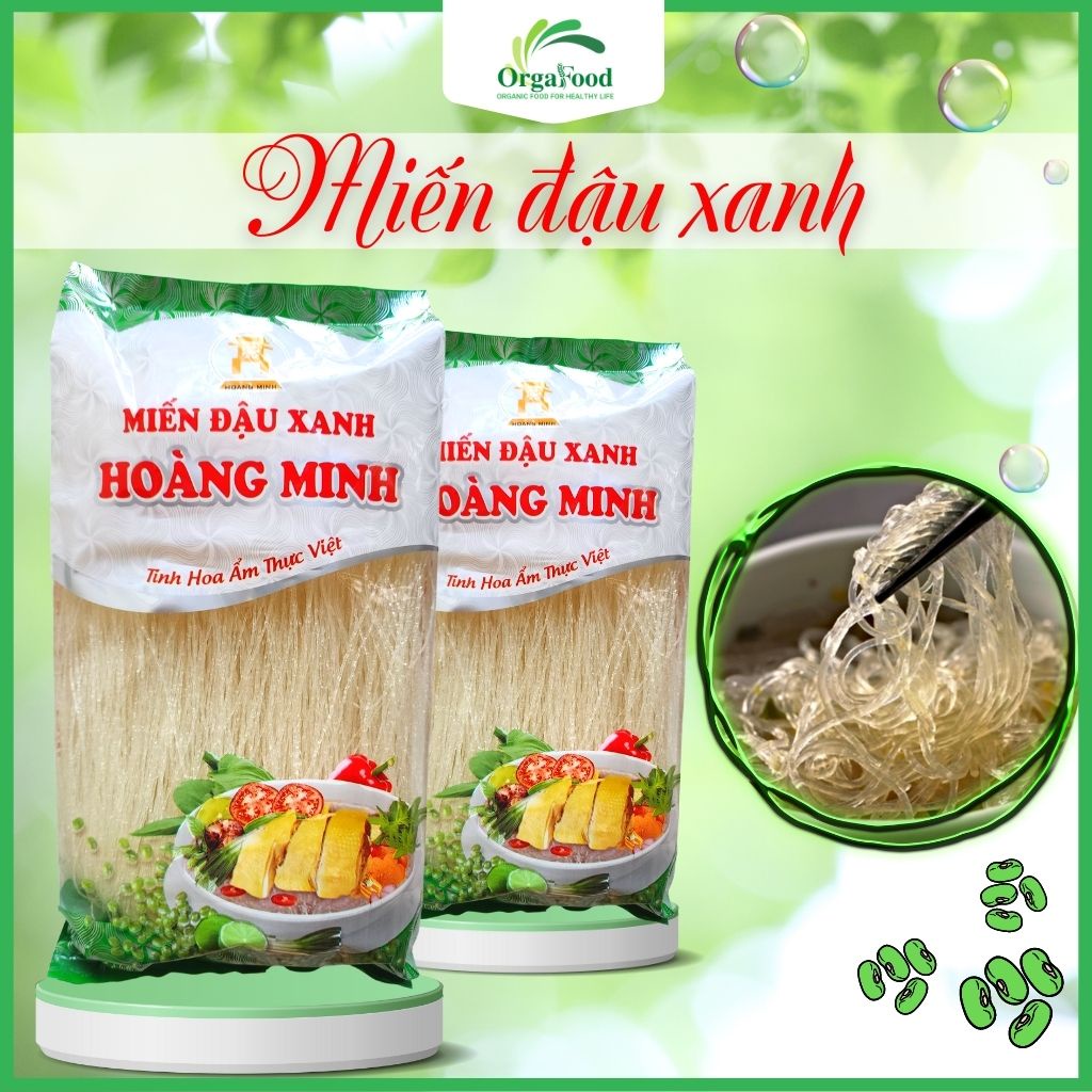 Miến đậu xanh Hoàng Minh 500g ăn kiêng giảm cân, eatclean, healthy