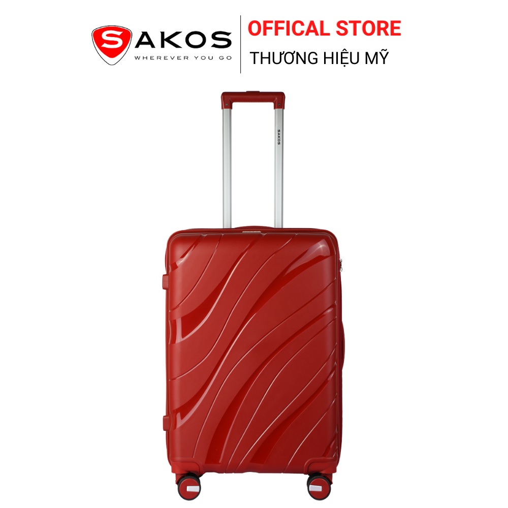 Vali Kéo Nhựa Du Lịch SAKOS ONDAS Z26 - Size M (24inch)/ Ký Gửi (Trung) - Khóa TSA - Nhựa PP