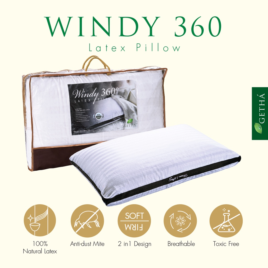 Ruột gối nằm Cao su Getha 360 Windy