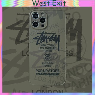 Ốp Điện Thoại Mềm Hình logo stussy Cho Iphone x / xs xsmax 11 11promax 12 12pro 12promax 13 13pro 13promax 14 14plus 14pro 14promax