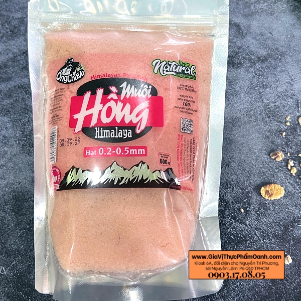 MUỐI HỒNG Himalaya hạt nhuyễn 0.2-0.5mm