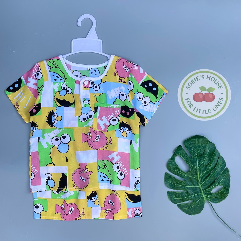 Bộ tole/lanh đùi cài trước bé trai