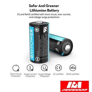 Bộ 16 pin lithium ravpower cr123a rp-bc001 3v