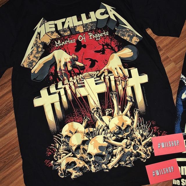 (M, L, XL, XXL) áO METALLICA - ROCK BAND TEE - áO THUN áO PHÔNG NHẠC ROCK - ROCKTEE UNISEX