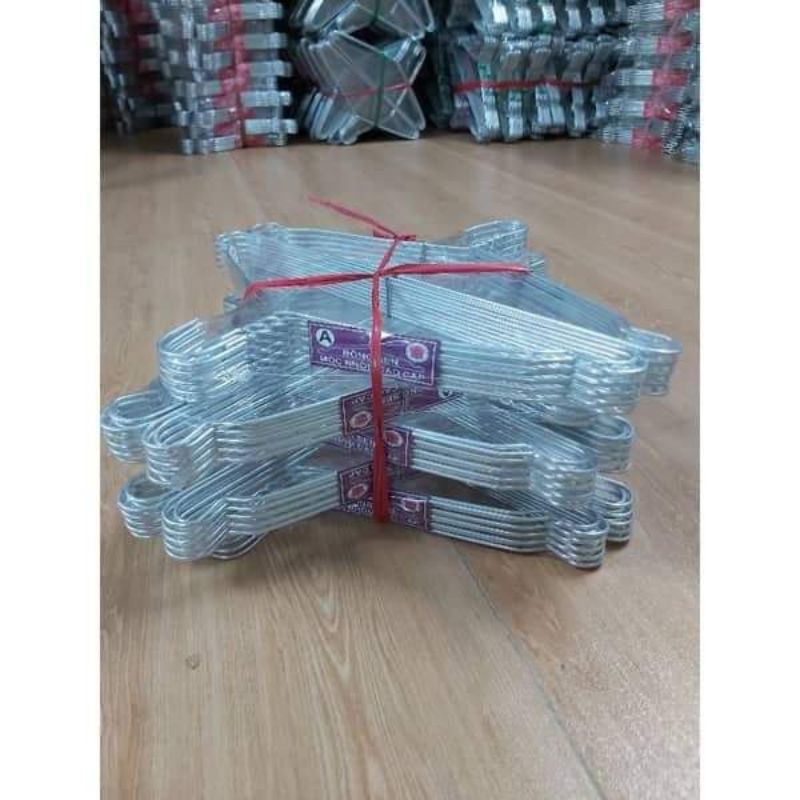 Combo 50 móc nhôm lớn 40cm kiểu V hàng dày dặn đẹp bóng