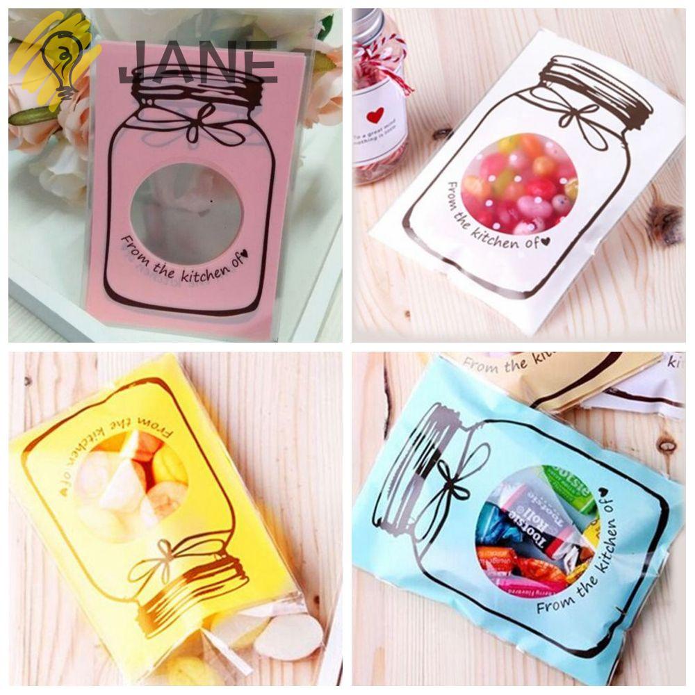 Bộ 100 túi đựng kẹo họa tiết dễ thương nhiều màu sắc