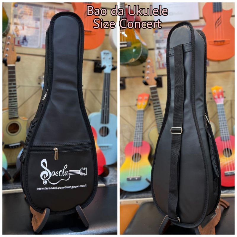 Đàn Ukulele Gỗ chính hãng Kaysen size Concert  - Màu Xanh Đen