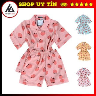 Đồ Ngủ Nữ Chất Liệu Lụa Mango Pyjama Mặc Nhà Tay Ngắn Quần Ngắn Thoáng Mát Họa Tiết Dễ Thương