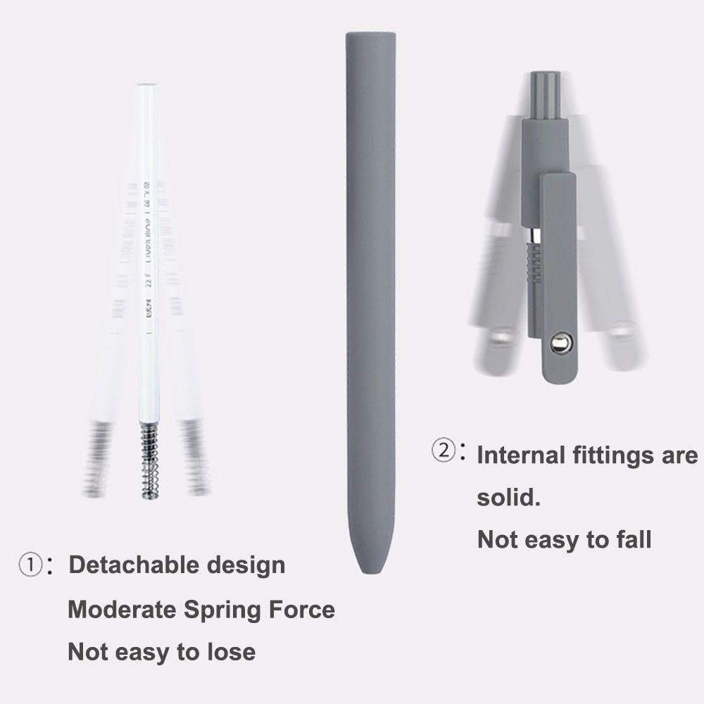 PISTA Set 5 Bút Bi Mực Đen Ngòi 0.42mm