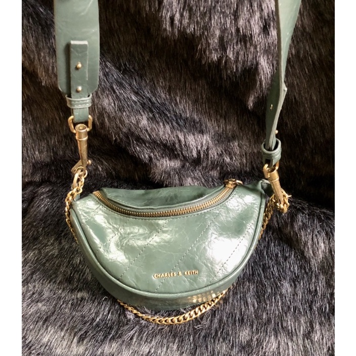 •Túi đeo vai kẹp nách bao tử 2nd nữ hiệu Ch n Kieth•