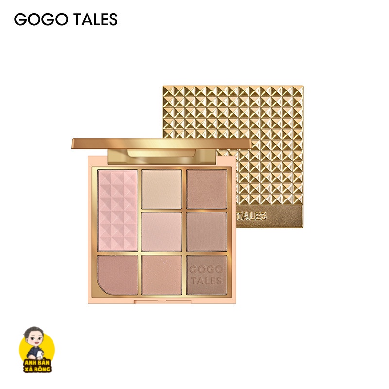Bảng Phấn Mắt 8 Ô Màu Nhũ Lì GOGO TALES 8-Color Desert Starlight Eyeshadow Palette GT317