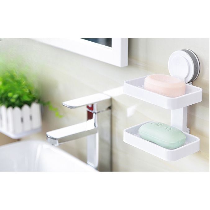 Giá treo xà phòng ECOCO 1507 1508, Kệ để xà phòng nhà tắm, Giá treo xà phòng 360 độ