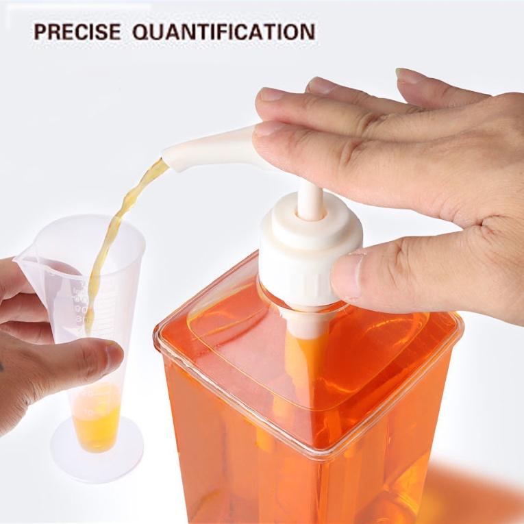 🇻🇳Trong kho🇻🇳Bình bơm đựng xịt siro đường nhựa cao cấp 1.600ml có vòi pump   (đã kèm cả vòi bơm)