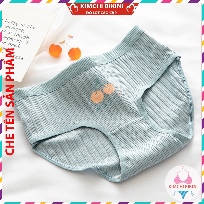 Set 10 quần lót nữ cotton cạp to vải mềm KIMCHIBIKINI Combo 10 quần nót nữ dễ thương chống viêm QL039