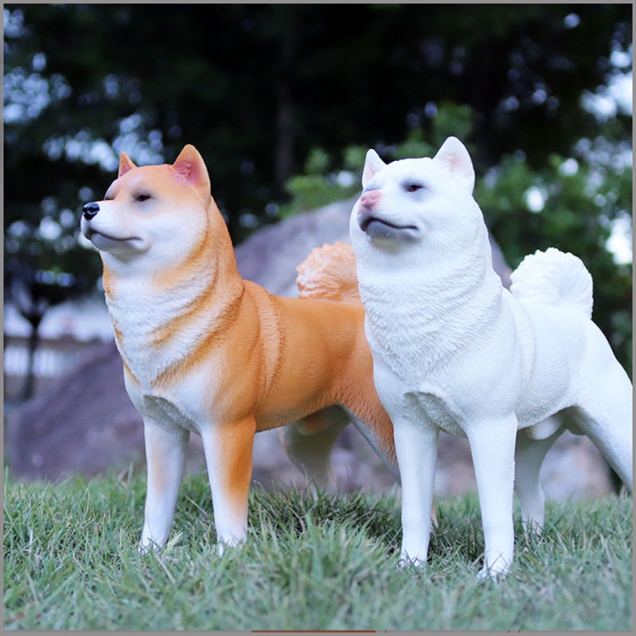 Mô Hình Chó Shiba Inu Size Lớn Dài 17cm