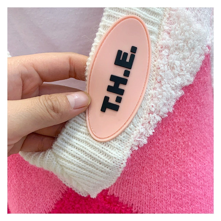 Áo Dệt Kim Sát Nách Dáng Rộng Họa Tiết Hình Thoi Thời Trang Hàn Quốc Cho Nữ