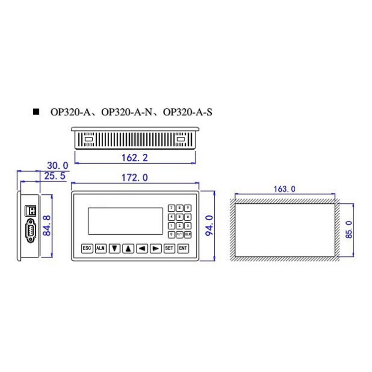 Combo Màn hình HMI Text OP320-A-S OP325 Và PLC FX3U 14/24 MR/MT