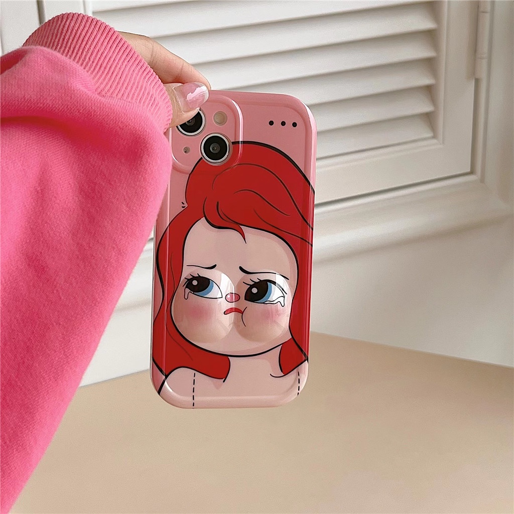 Ốp Điện Thoại TPU Mềm Hình Khuôn Mặt Hoạt Hình IMD Cho iphone 14 Pro Max 13 Pro Max 12 Pro Max