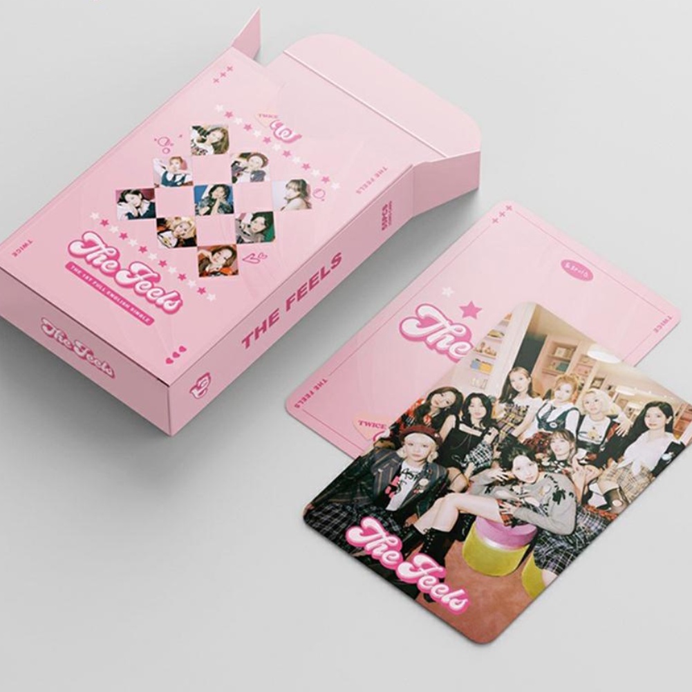 55pcs/set TWICE Photocards 2021 The Feels Album Lomo Card Favorite Photo Cards Fast Shipping JY