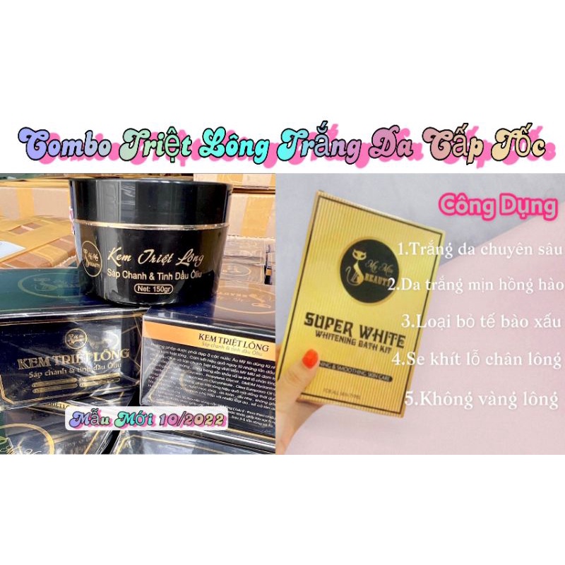[Date luôn mới] COMBO: kem triệt lông trắng da cấp tốc My Miu