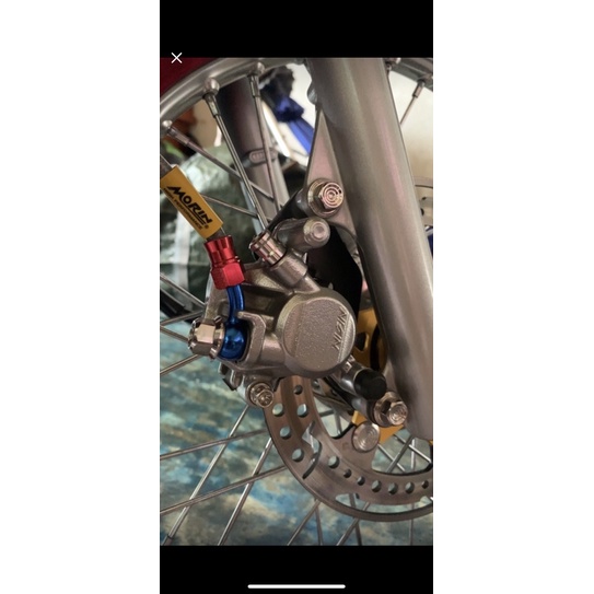 Chốt bố thắng 43mm CNC  inox 304 cho Heo Nissin xe WS110/AB125