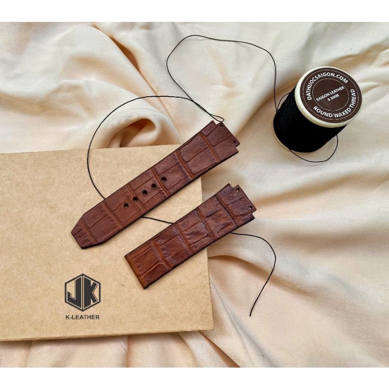 DÂY ĐỒNG HỒ Hublot [ DA THẬT - THỦ CÔNG ] CAO CẤP