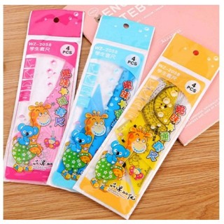 sét thước kẻ 4 món