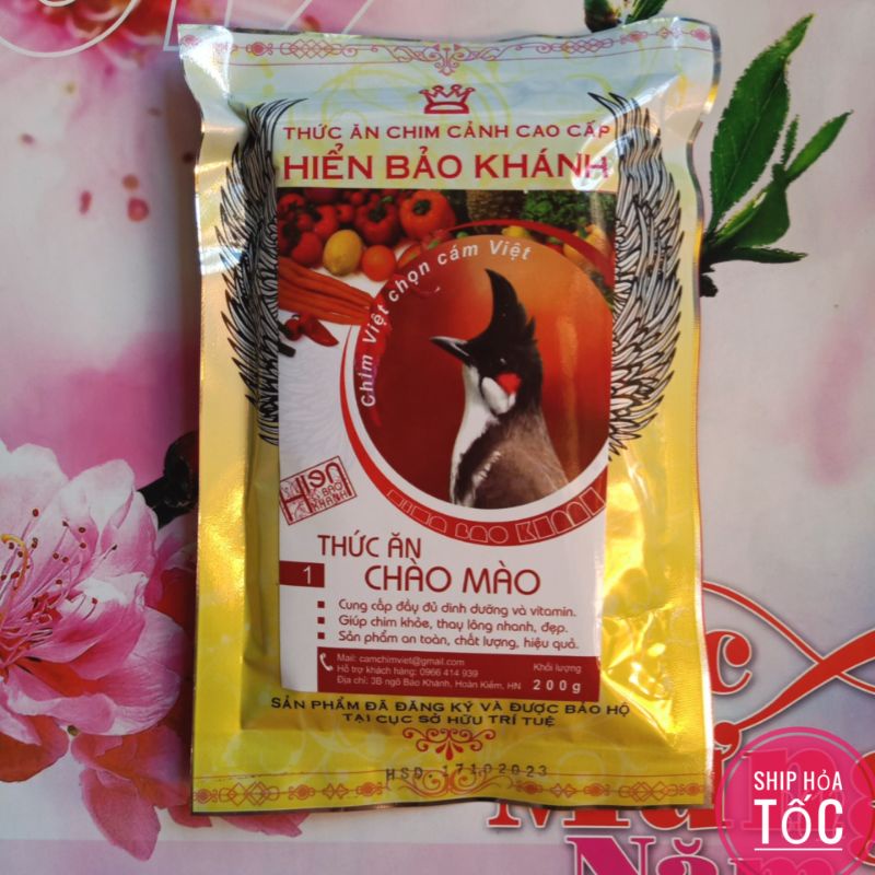 Cám chim chào mào Hiển Bảo Khánh số 0. 1, 2, sao (dưỡng, hót, thay lông, căng lửa, đấu, mồi )