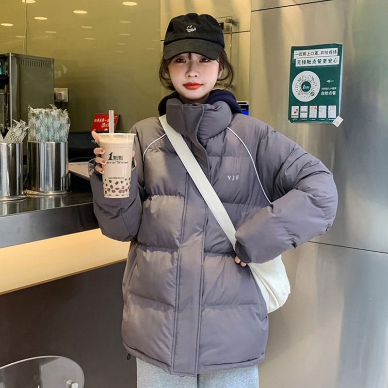 Áo khoác phao IELGY dáng rộng phong cách Hàn Quốc thời trang dành cho nữ