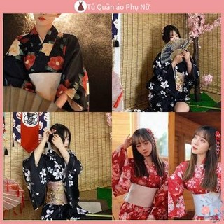 Áo khoác kimono nhật bản yukata 130 độ dài nhẹ dùng hóa trang yukata