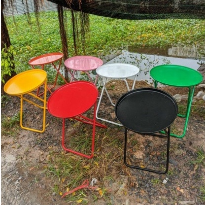 [FREESHIP] BÀN TRÒN SẮT XẾP GỌN 40cm
