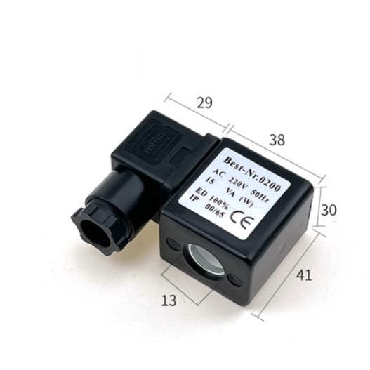 Cuộn coil 220V- 24V -12V - 380V cho van điện từ trục 13mm