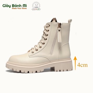 Giày boots nữ cao cổ đế cao 4cm g1629 - shop giày bánh mì