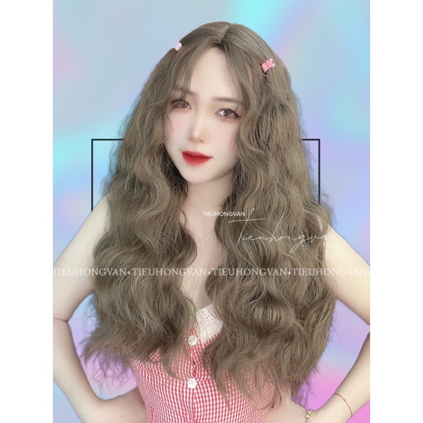TÓC NGUYÊN ĐẦU 2 MÁI XÙ HIPPIE - 55cm